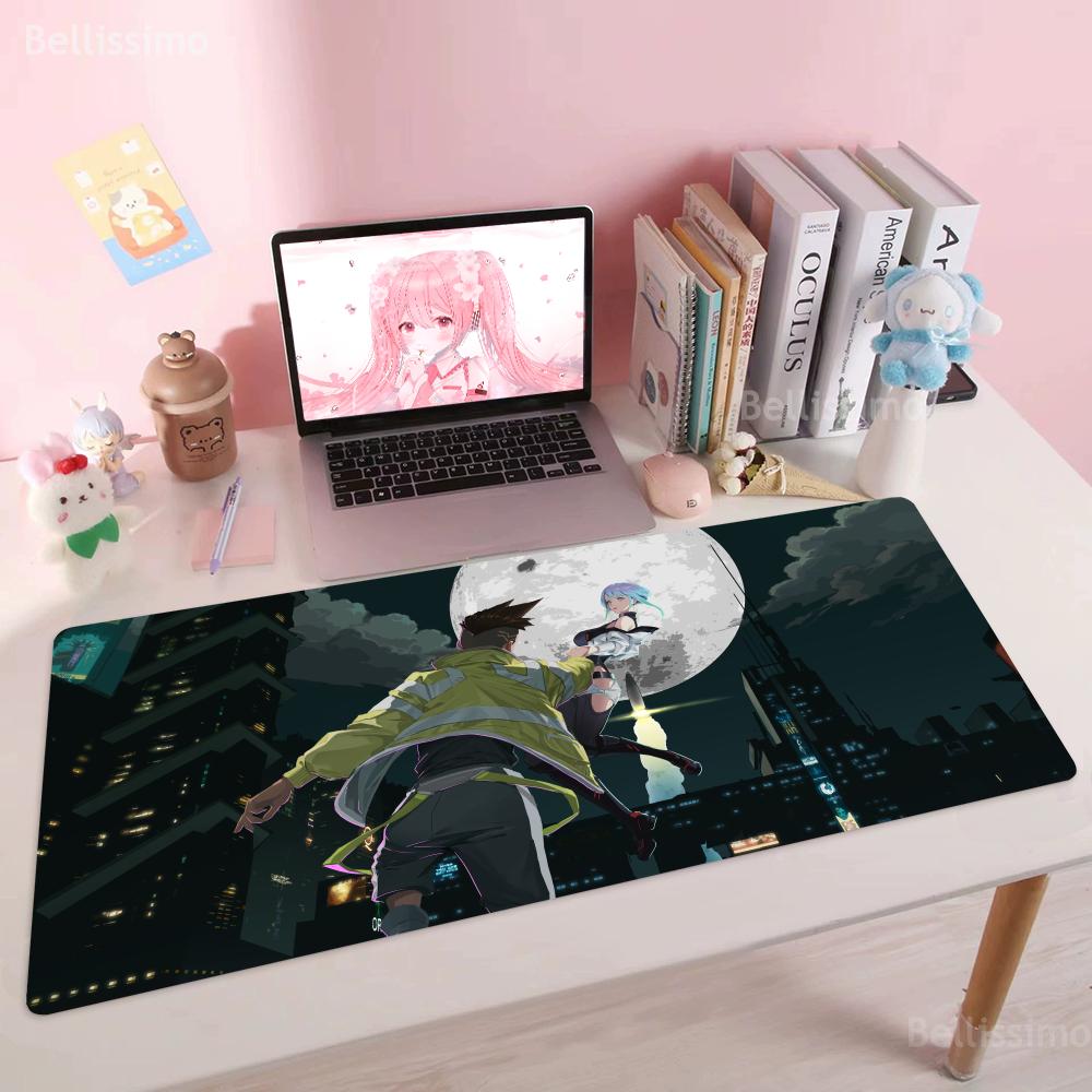 Ccyberpunk  Cute Cartoon Eedgerunners Mouse Pad Anime Keyboard Large Mousepad for Gaming Accessories Notebook Rubber Desk Mat