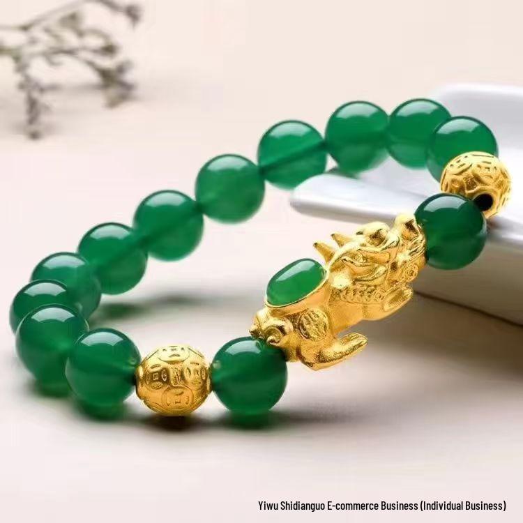 Live Broadcast Six-Character Mantra Pixiu Bracelet - Color-Preserving and Long-Lasting.