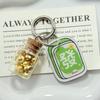 Mahjong Horse Year Pendant Creative Golden Yuanbao Keyring  Festive Decor