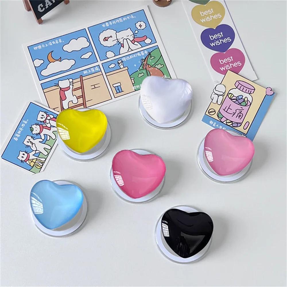 Korean Cute 3D Love Heart For Magsafe Magnetic Phone Griptok Grip Tok Stand For iPhone Wireless Charging Holder Bracket