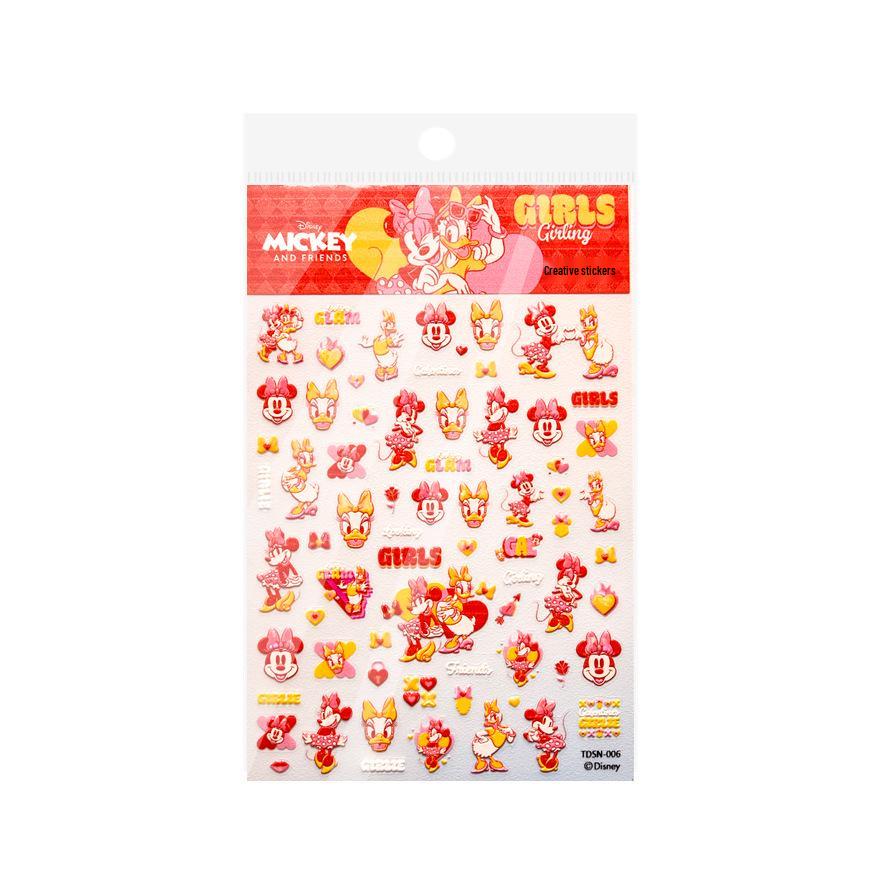 

Томони 3D Тисненые Наклейки для Ногтей: Милые Микки японские канцелярские товары для детского нейл-арта.