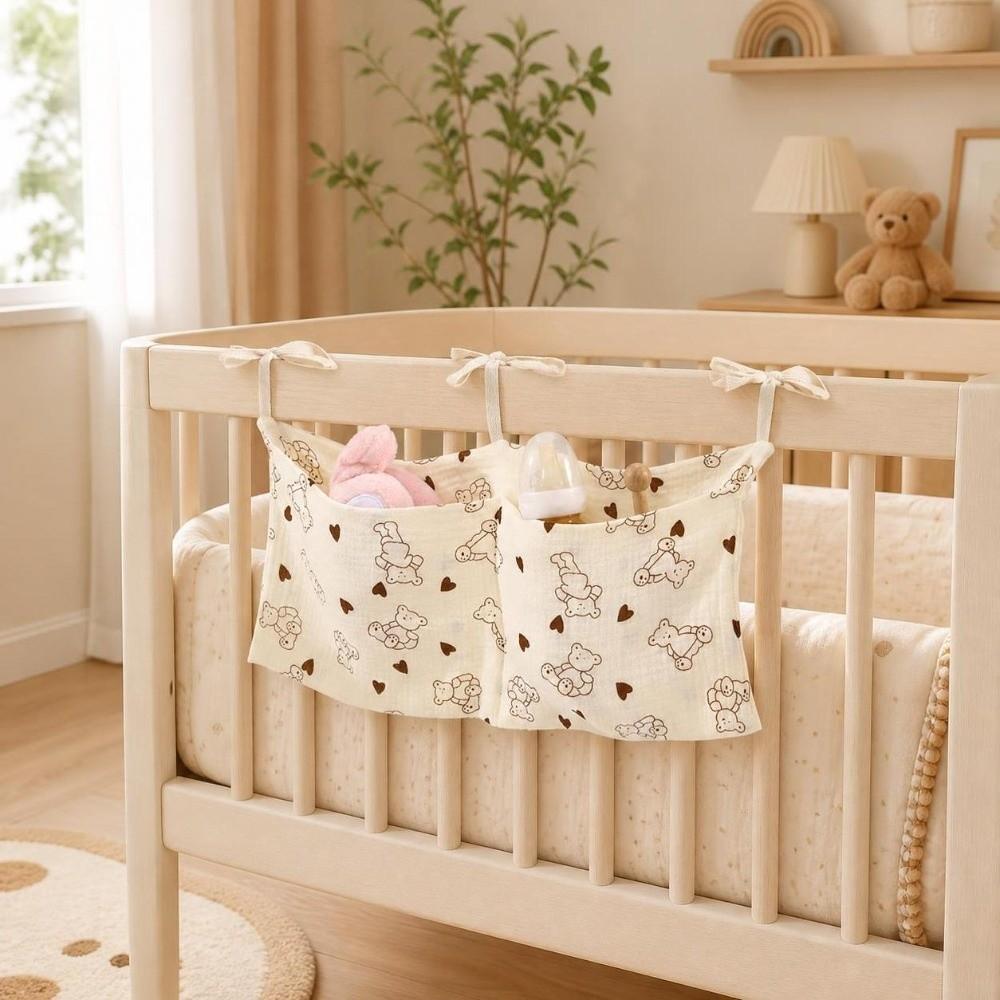 Portable Diaper Storage Bag Multi-Function Baby Bedside Bag Crib Hanging Storage Bag  Baby Newborn