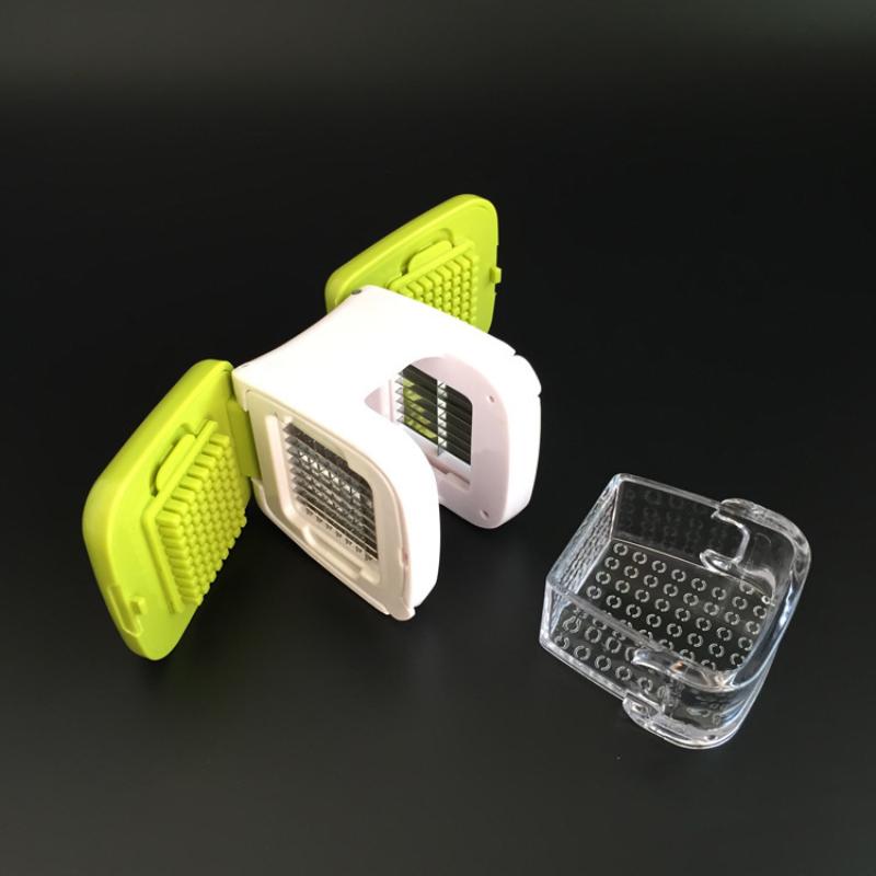 2In1 Mini Garlic Press Chopper Manual Garlic Mincer Slicers Grater With Storage Box Kitchen Fruit Vegetable Toolsols
