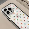 Full Screen Color Dots Soft Silicone Clear Phone Case For iPhone 17 Pro Max Case 15 16 14 13 12 11 Pro 17 Air X XS XR Plus Cover