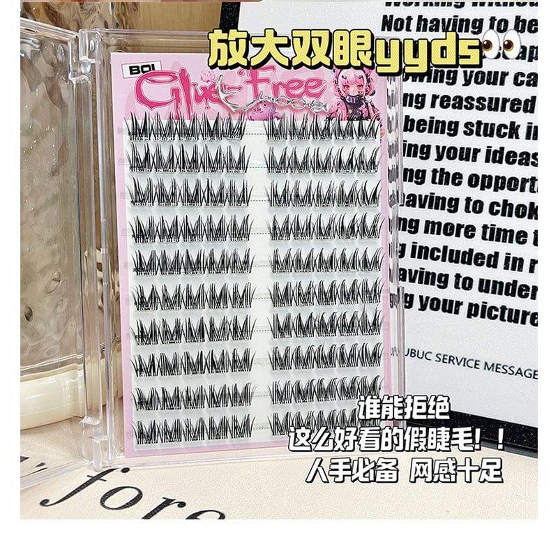 LuxeFlutter - Kleberfreie Spiky Multipack Falsche Wimpern Cluster