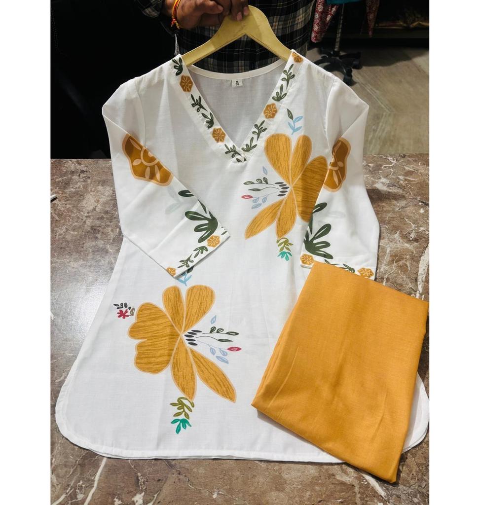 Beautifull Party Wear Designer Kurta Pant Cord Set Indian Women Bollywood Top Tunic Kurti