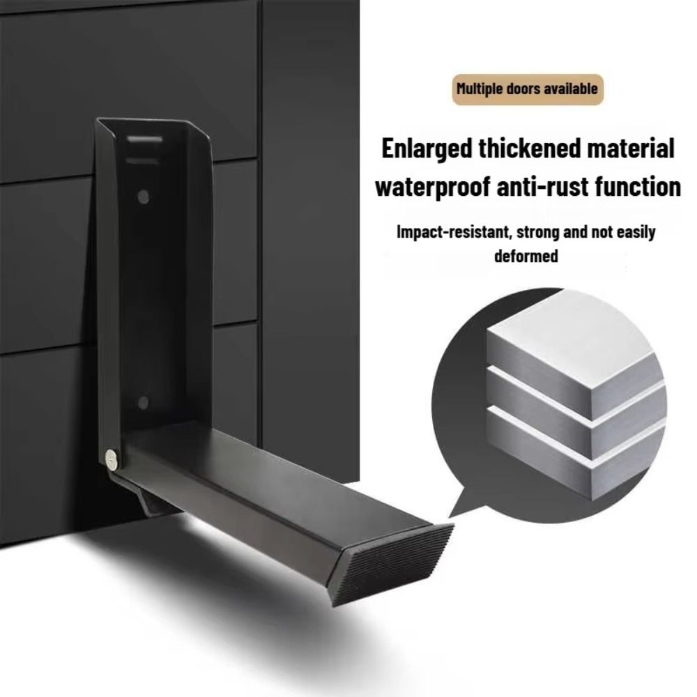 Self Adhesive Flip Door Stopper Kick Down Door Stop Folding Foot Pedal Door Positioner  Home