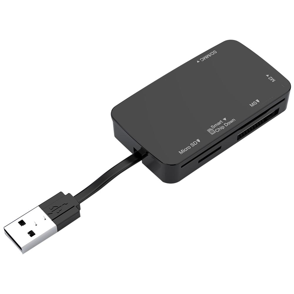 

6 в 1 USB 2.0 Multi Картридеры Полезно для Смарт-Карт TF MS M2 SD/MMC