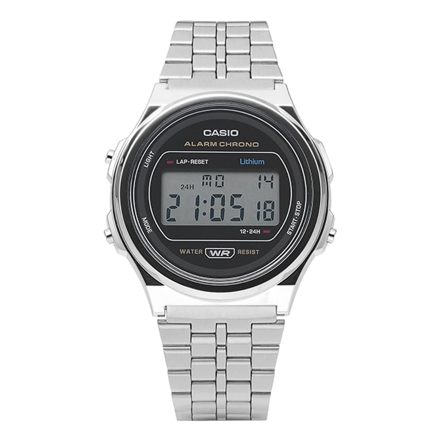 [Casio] A171WE-1ADF (A171WE-1A) Digital Vintage Retro Unisex Metal Watch