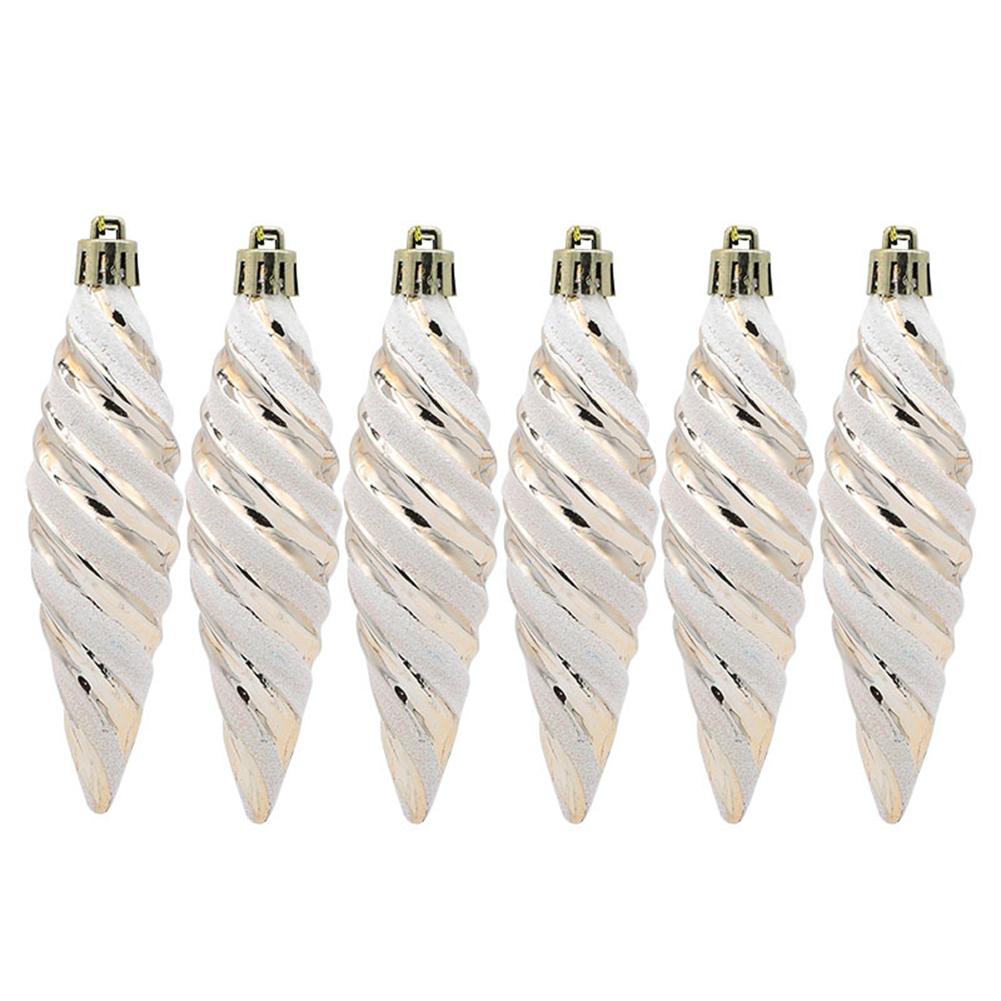 Christmas Ball Spiral Ball Home Exquisite Eye-catching Fine Workmanship Funny Multicolor Plastic Tear-resistant