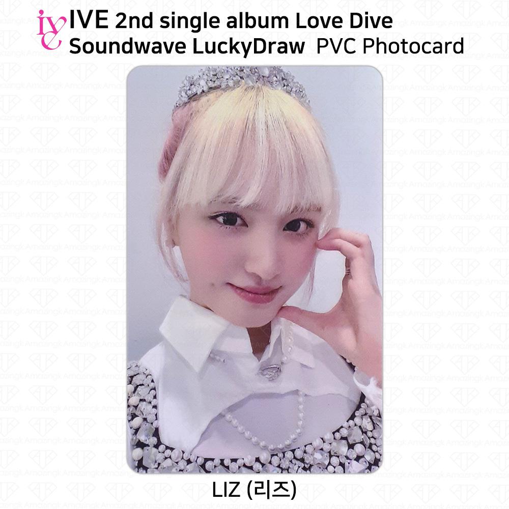 IVE 2nd Single Album Love Dive Sound Wave Lucky Draw Official Photocard Postcard