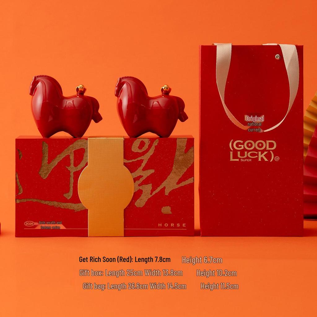 2026 Year of the Horse Zodiac Figurine: Auspicious Mascot for New Year Celebrations and Creative Gifts.