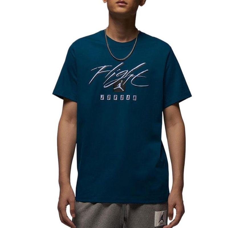 

Jordan Футболка мужская повседневная с круглым вырезом и коротким рукавом с принтом логотипа в стиле ретро, синяя FB7400427 L