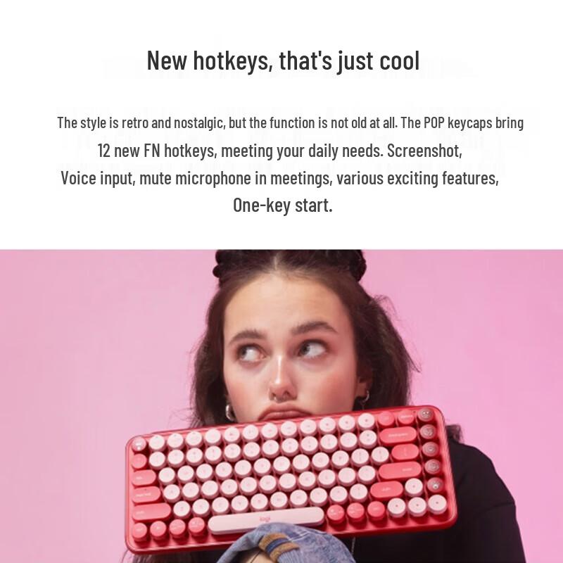 Logitech POP Keys Wireless Bluetooth Mechanical Keyboard