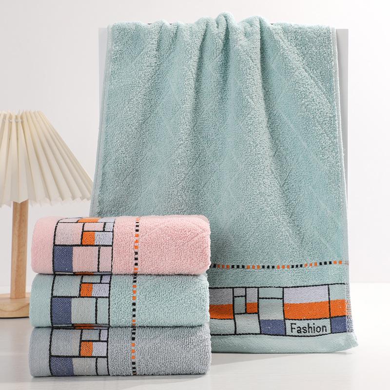 

Мягкое, впитывающее полосатое полотенце для лица - хлопковая смесь для домашнего использования One piece