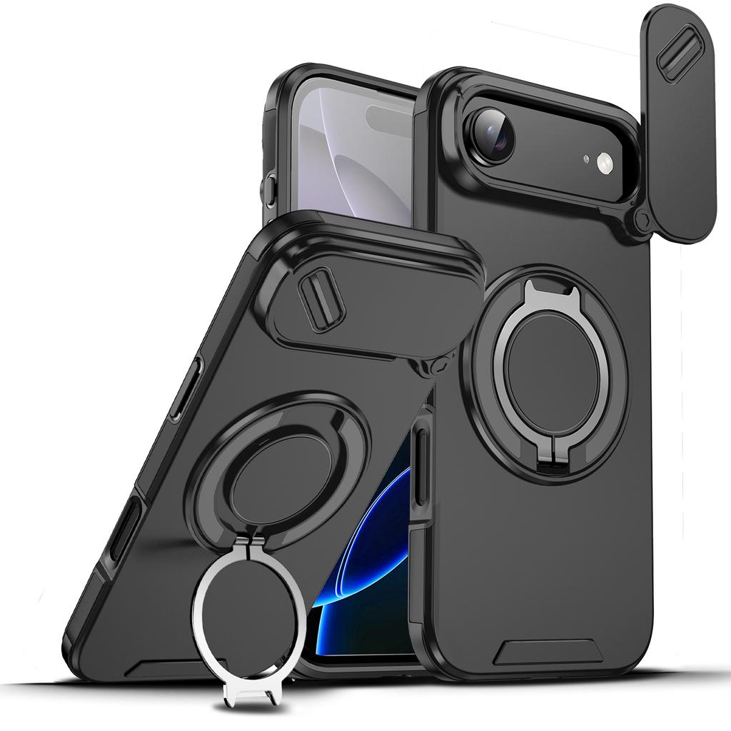 Dual Layer Heavy Duty Magnetic Ring Case for Iphone Air 17 Pro Max Iphone17 Iphone16 16 15 14 Plus 13 12 Pro Iphone15