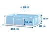 Frame Garden Pool 260 X 160 X 65 Cm 2 In 1 Intex 28271