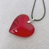 Collana con ciondolo a cuore rosso Collana con cuore rosso d'amore Regalo ispirato all'amore romantico per le donne