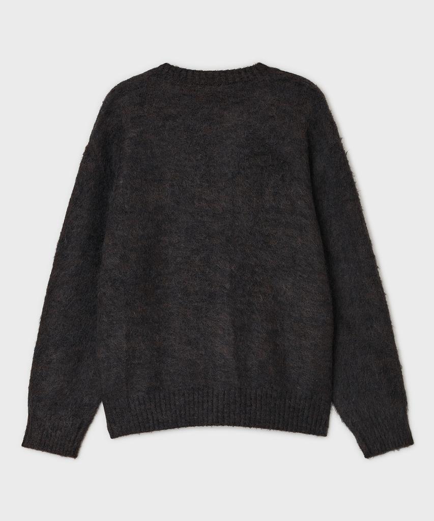Belier Brushed Tom Cardigan - Black Brown