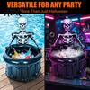 Air-leakage-proof Valve Bucket Inflatable Skull Ice Bucket Halloween Party Drink Tub Skeleton Large Capacity Beer Cooler