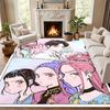 Kpop demonenjagers Tapijt Deurmat voor Woonkamer of Slaapkamer Beschermmat Onder Stoel Kantoor Decoratie Kerstcadeau Verjaardagscadeau