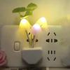 Sensor Led Night Light Color Changing Plug-in LED Mushroom Dream Bed Lamp Kids Adults Bedroom Home Decor Light Wall Lamps
