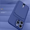 Push Card Slot Wallet Matte Silicone Phone Case For iPhone 16 14 15 Plus 13 12 17 Pro Max X XR XS 7 8 Shockproof Soft Back Cover