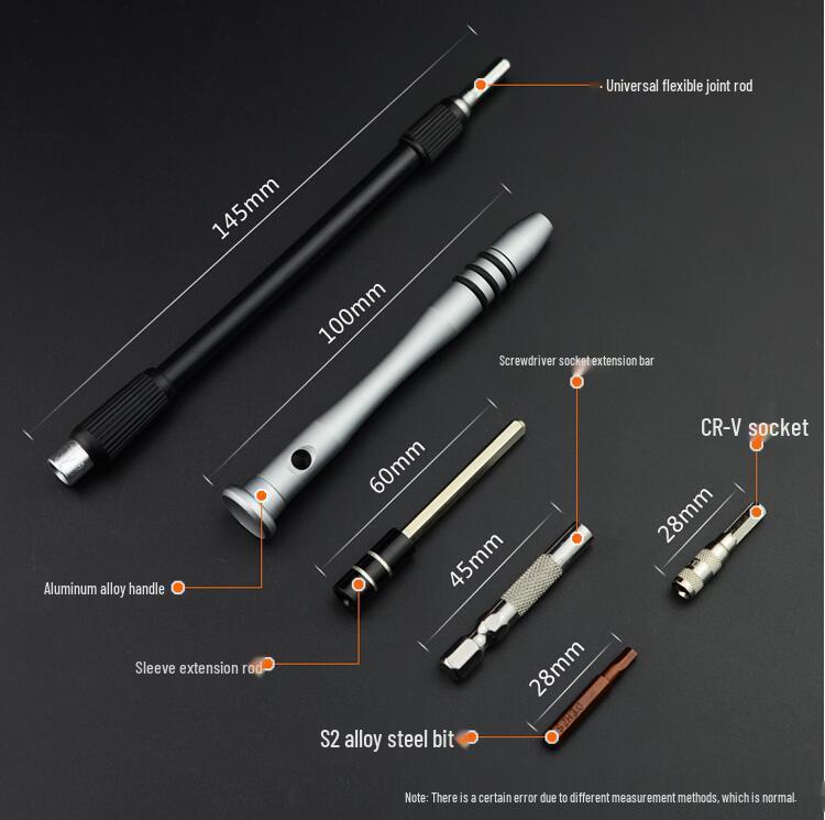 60-in-1 Screwdriver Set: Phillips, Flathead, Torx for Mobile Phones, Computers, Home Repair