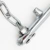 Stainless Steel Cattle Nose Ring Cow Nose Plier Traction Force Tool with Chain Metal Animals Locking Equipment Accessory