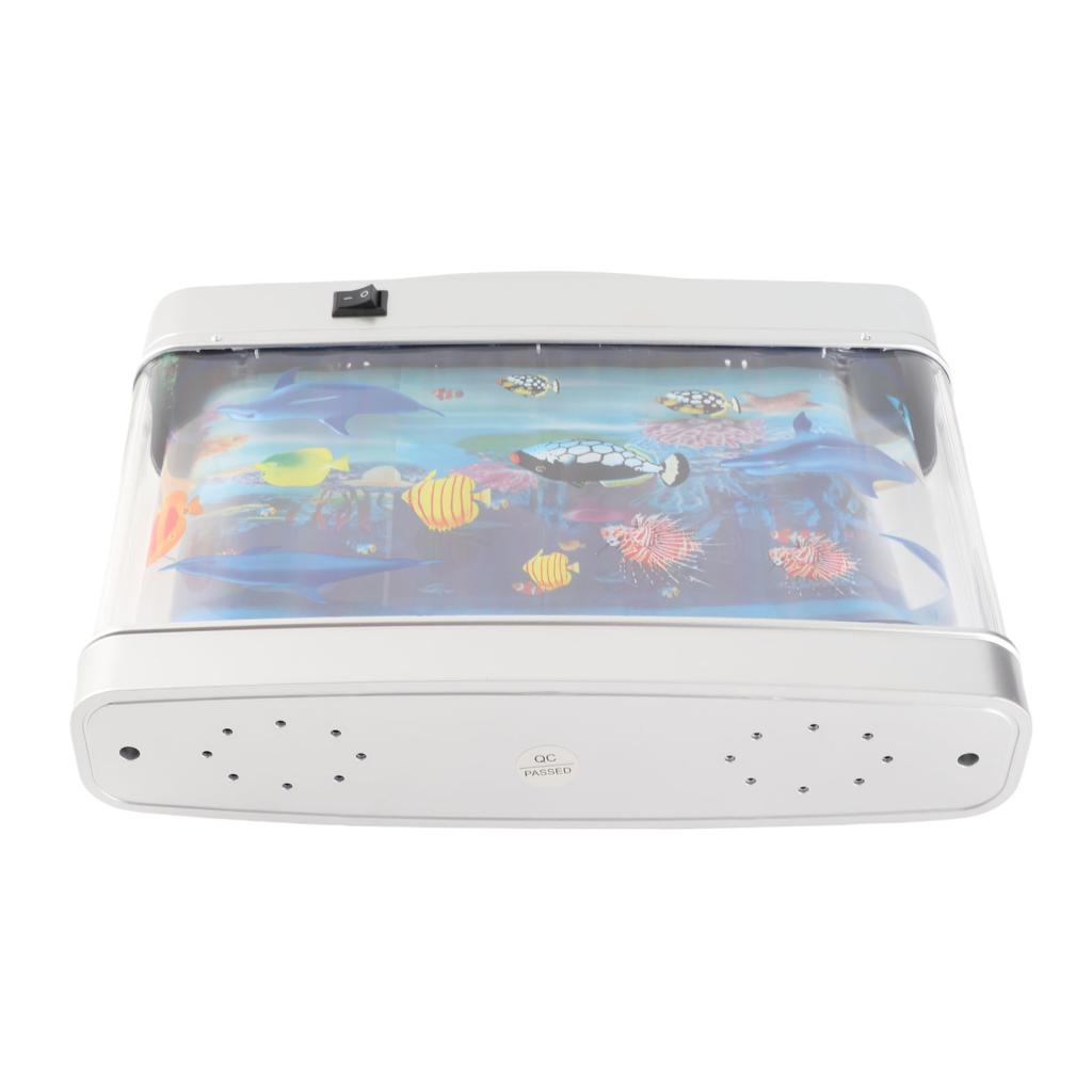 Fake Fish Tank Lamp Mini Decorative Tropical Fish Artificial Aquarium Night Light with Moving Fish for Kids Baby