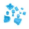 10 Colors/11 Piece Set Solid RT LT Trigger Buttons Mod Kit for Microsoft Xbox One S Slim Controller Analog Stick Dpad