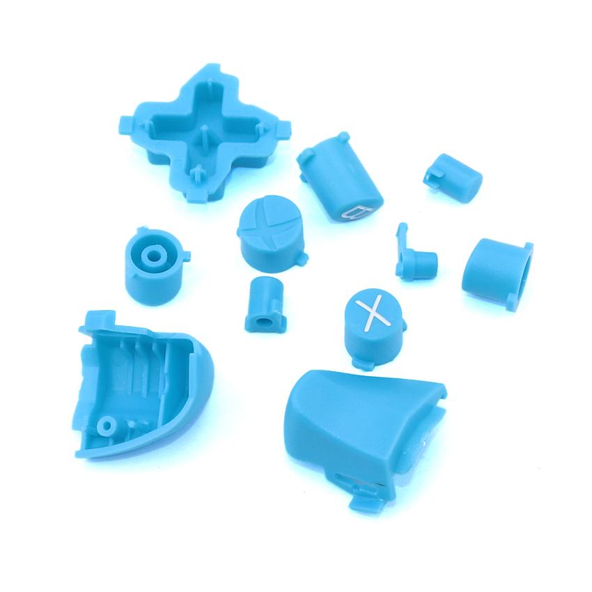 10 Colors/11 Piece Set Solid RT LT Trigger Buttons Mod Kit for Microsoft Xbox One S Slim Controller Analog Stick Dpad