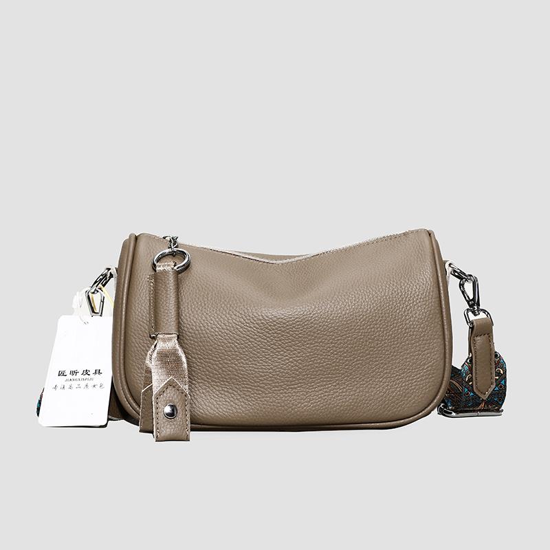 Women Genuine Leather Handbags Cowhide Bag 2026 Spring And Summer New Women's Bag Soft Leather Fashion Versatile Messenger Bag