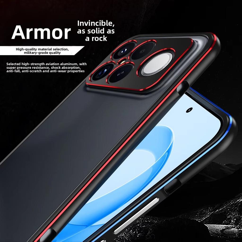 Hoesje voor POCO F9 F8 Ultra Pro Lichtgewicht Aluminiumlegering Frame Warmteafvoer Valbescherming Cover Schokbestendige Bumper Funda
