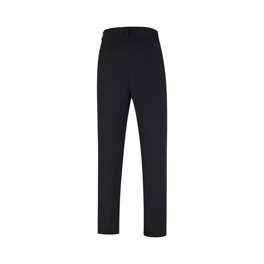 Li Ning Group Purchase Series Mid Waist Straight Leg Fleece Warm Versatile Sports Long Pants Women bottoms AYKV172-1
