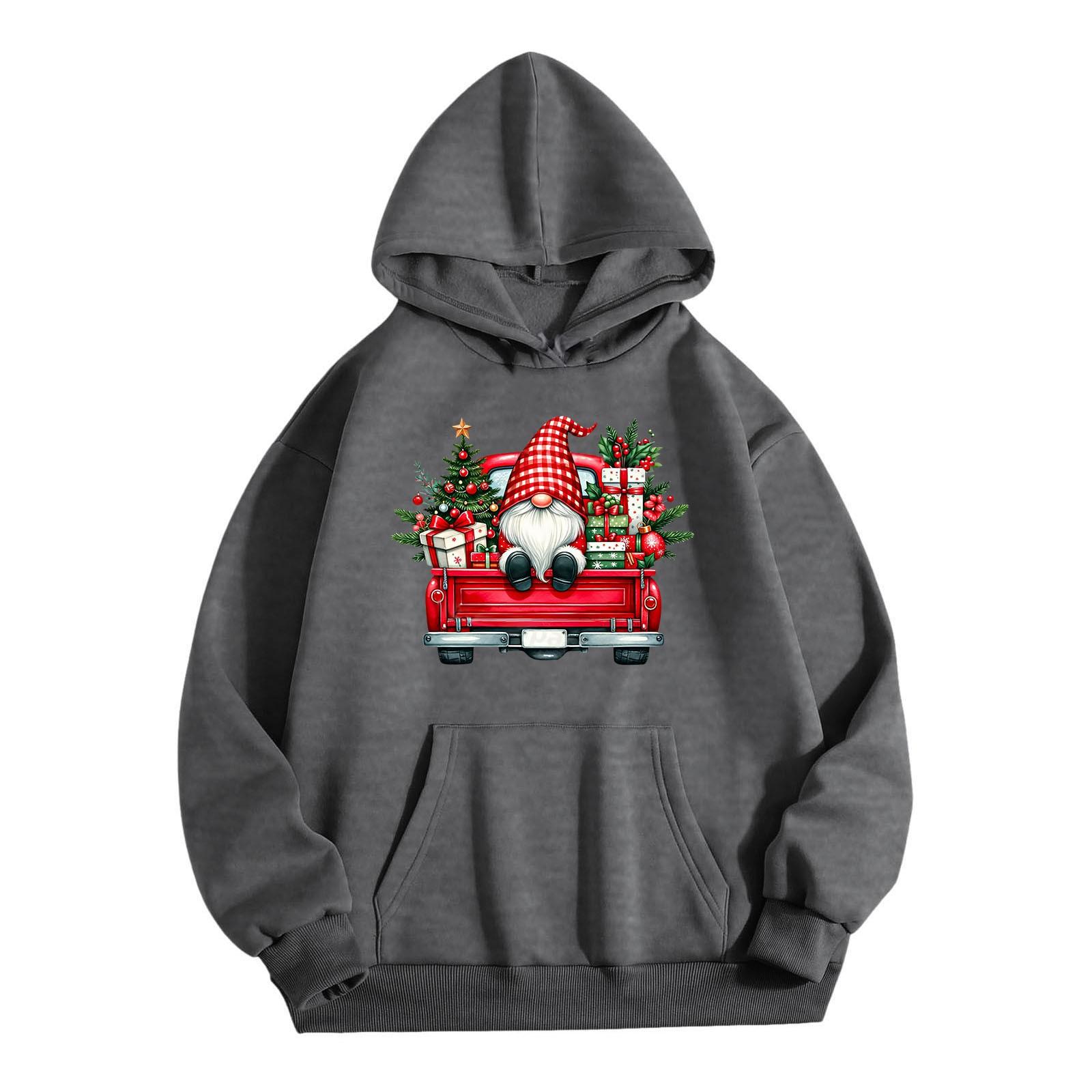 Женская однотонная толстовка с капюшоном и длинным рукавом с принтом M — фото 5