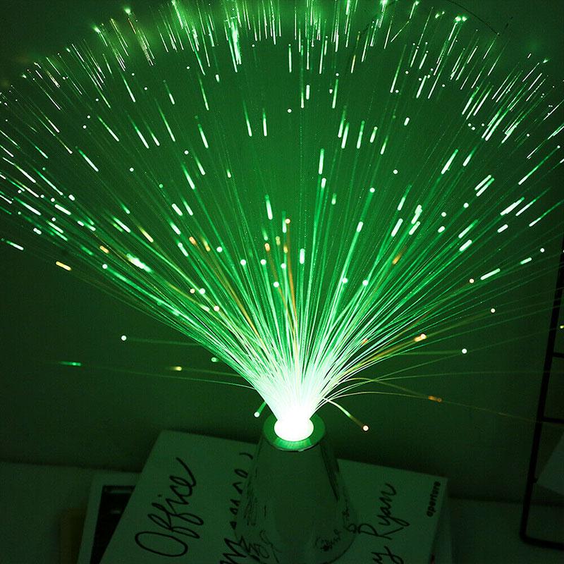 Multicolor Led Fiber Optic Light Night Lamp Christmas Wedding Holiday Home Decor