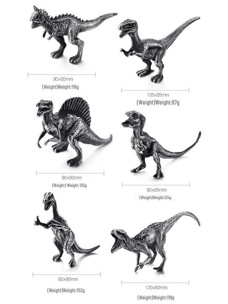 Creative Stainless Steel Dinosaur Figurine – Home Decoration & Children's Gift