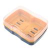 Soap Box 2pcs Plastic Portable Bathroom Soap Holder Dish with Lid for Travel Home Kitchen Shower Container Storage