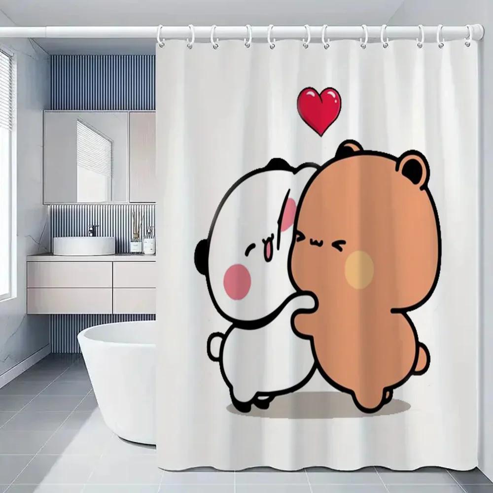 1pc BUBU DUDU Bathroom Curtains Bath Curtain Folding Partition Shower Accessories Bedrooms Luxury European Polyester Fabric
