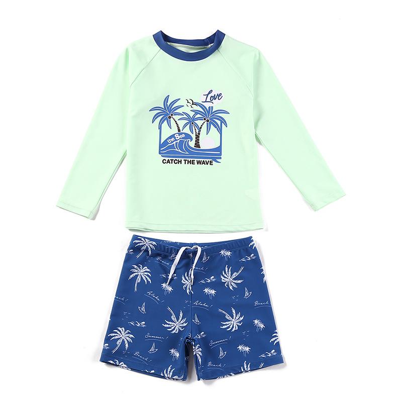 Boys' Quick-Drying Swim Trunks Set - New 2025 Style for Kids