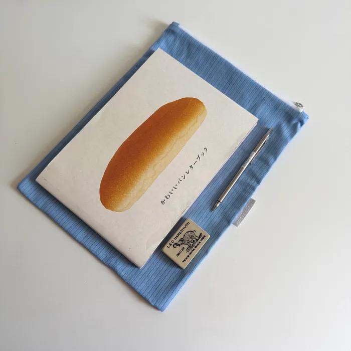 Sky Pinstripe Book Pouch