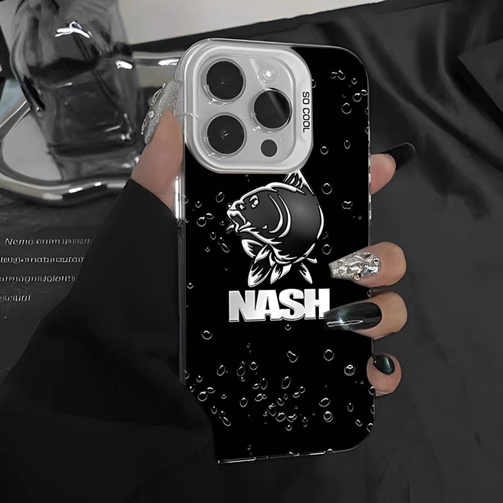 N-Nashs Fishing Logo Phone Case For IPhone 17 16 Plus Pro Max 15 14 13 12 11 Matte Colorful Covers