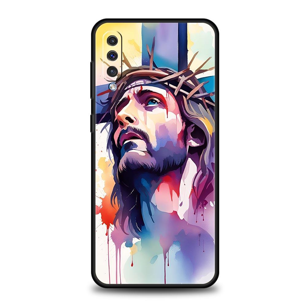 Case Faith Christian Religious Jesus For Samsung A24 A12 A14 A16 A32 A50 A70 A20E A20S A22 A34 A54 A42 A52 5G A04s A06 Cover