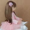 55cm Lifelike Reborn Baby Girl Doll 22 Inch Soft Silicone Long Brown Hair Realistic Princess Toddler Bebe Birthday Gift