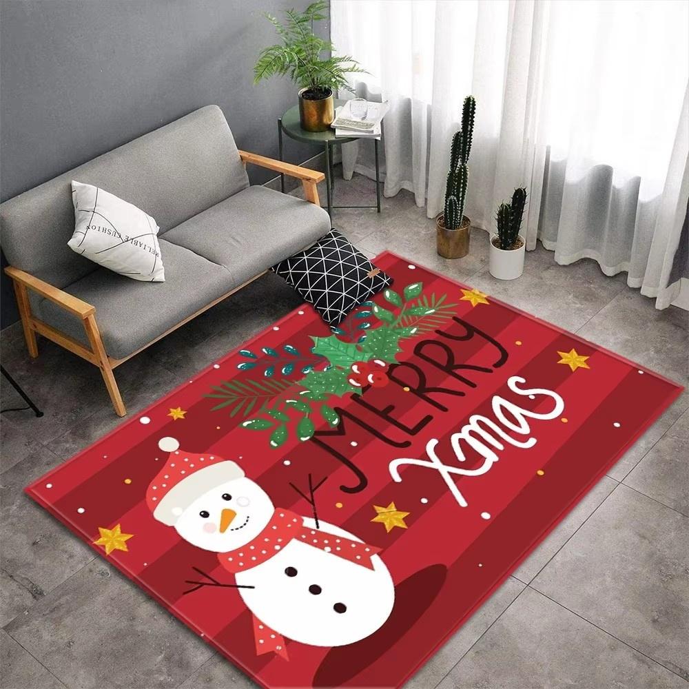 Christmas Red Truck Cardinals Carpet for Living Room Home Decor Sofa Table Large Area Rugs Bedroom Bedside Floor Mat