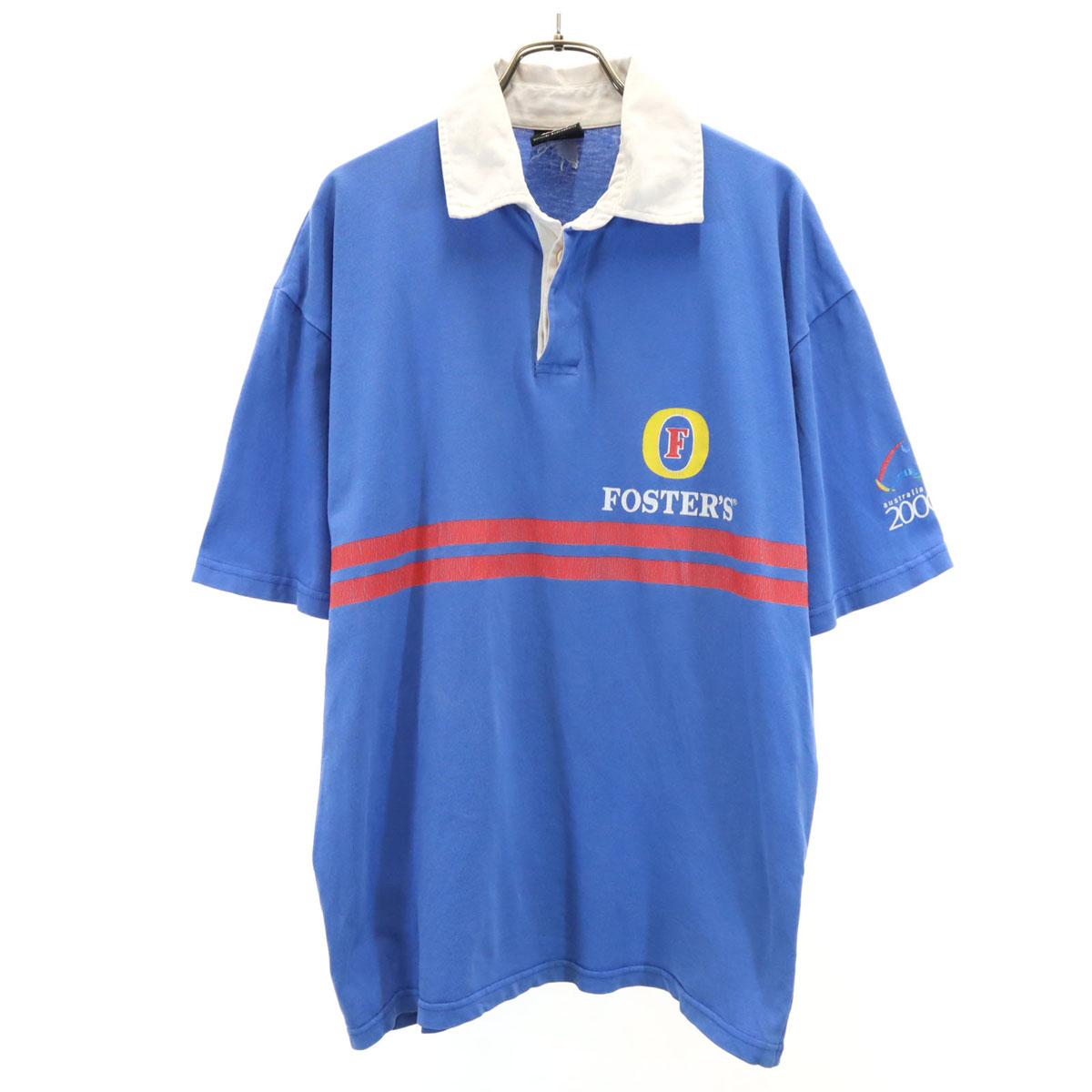 

Australia 2000 FOSTER S Short sleeve Lager shirt M Blue Men s Used
