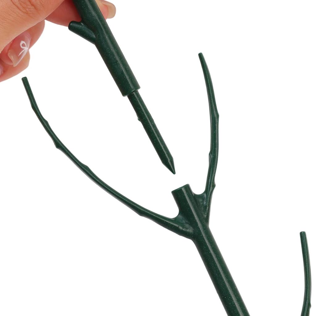 3/24PCS Twig Plant Support Brackets Stackable Green Plants Growth Stakes Detachable Monstera Climbing Stakes for Indoor Outdoor