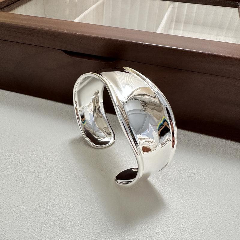 

Браслет-манжета в корейском стиле из стерлингового серебра S925 высокой полировки S925 Silver