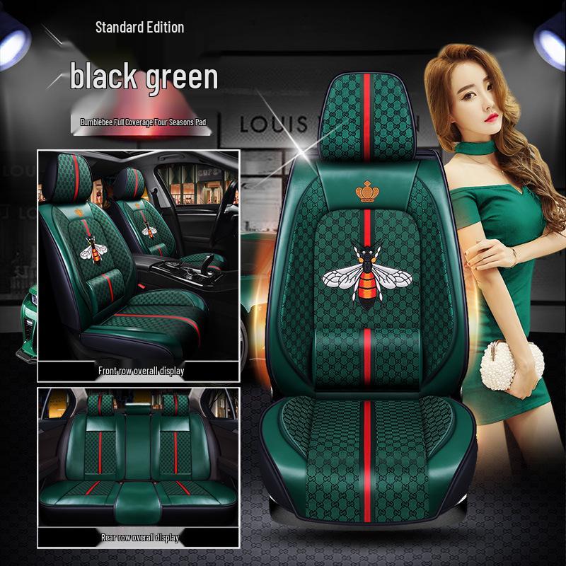 Universal Linen Seat Cover for Honda Accord 8th-10th Gen - Half Cushion, Full Cover, All-Season